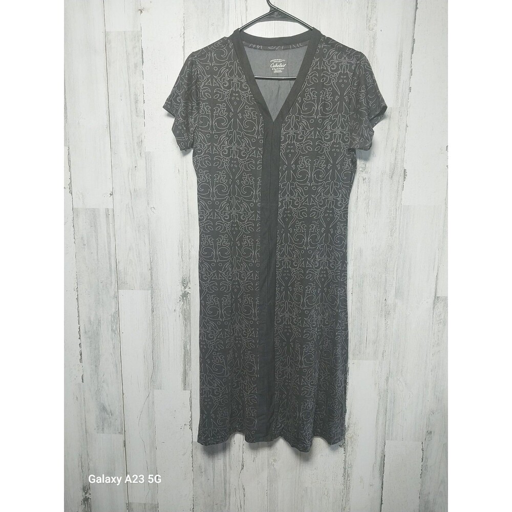 Cabela's Women's Medium Gray Tee Shirt Dress